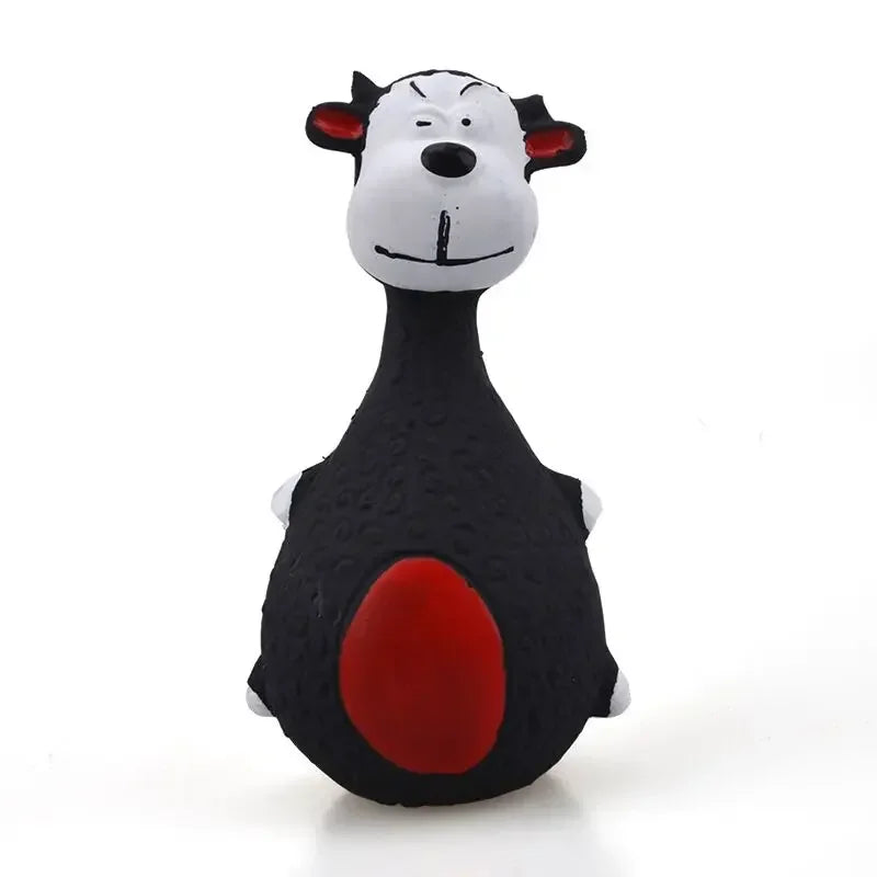Squeaky Dog Rubber Toys Bite Resistant Dog Latex Chew Toy Animal Shape Puppy