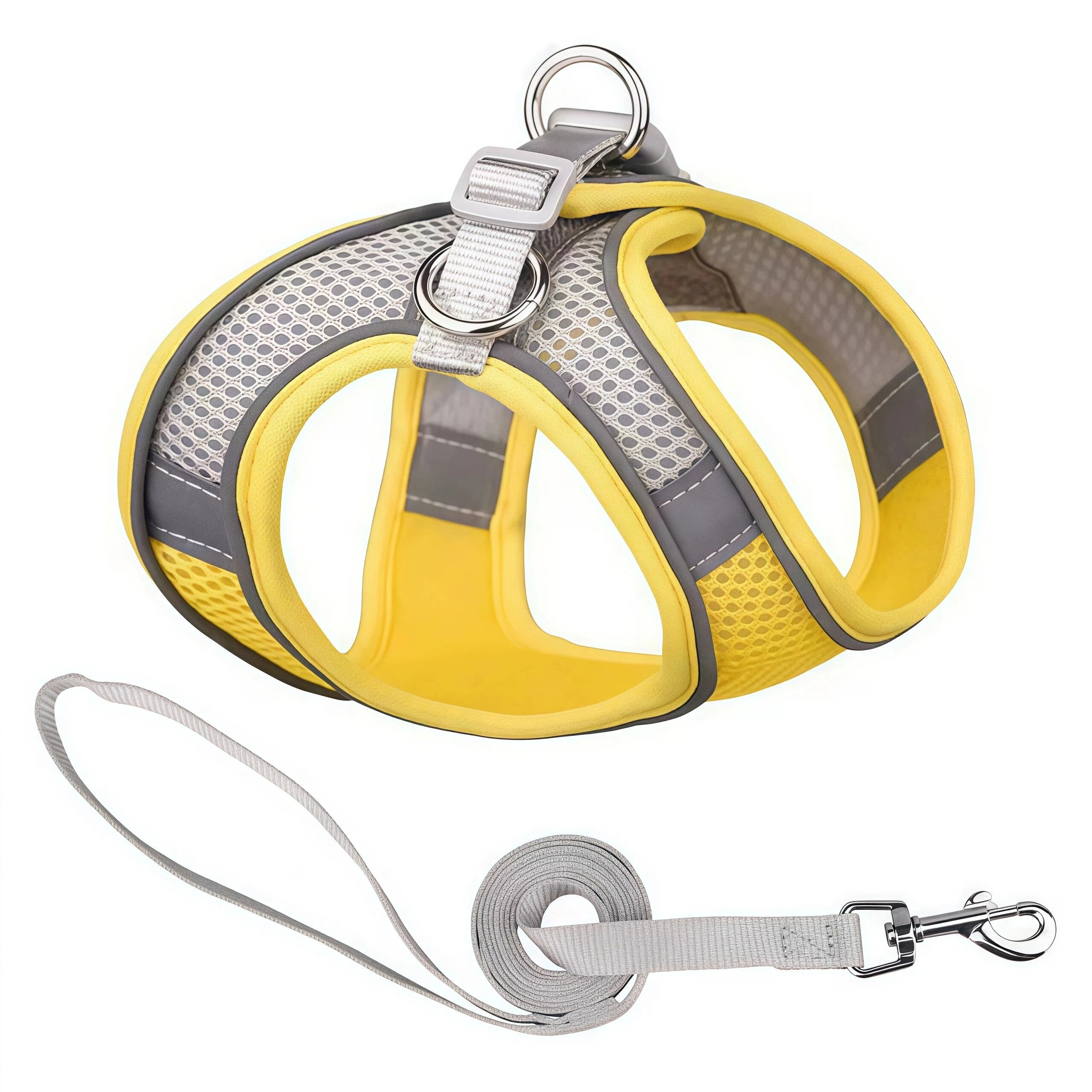 Pet Dog Harness and Leash Set for Small Medium Dog Outdoor Walking Reflective