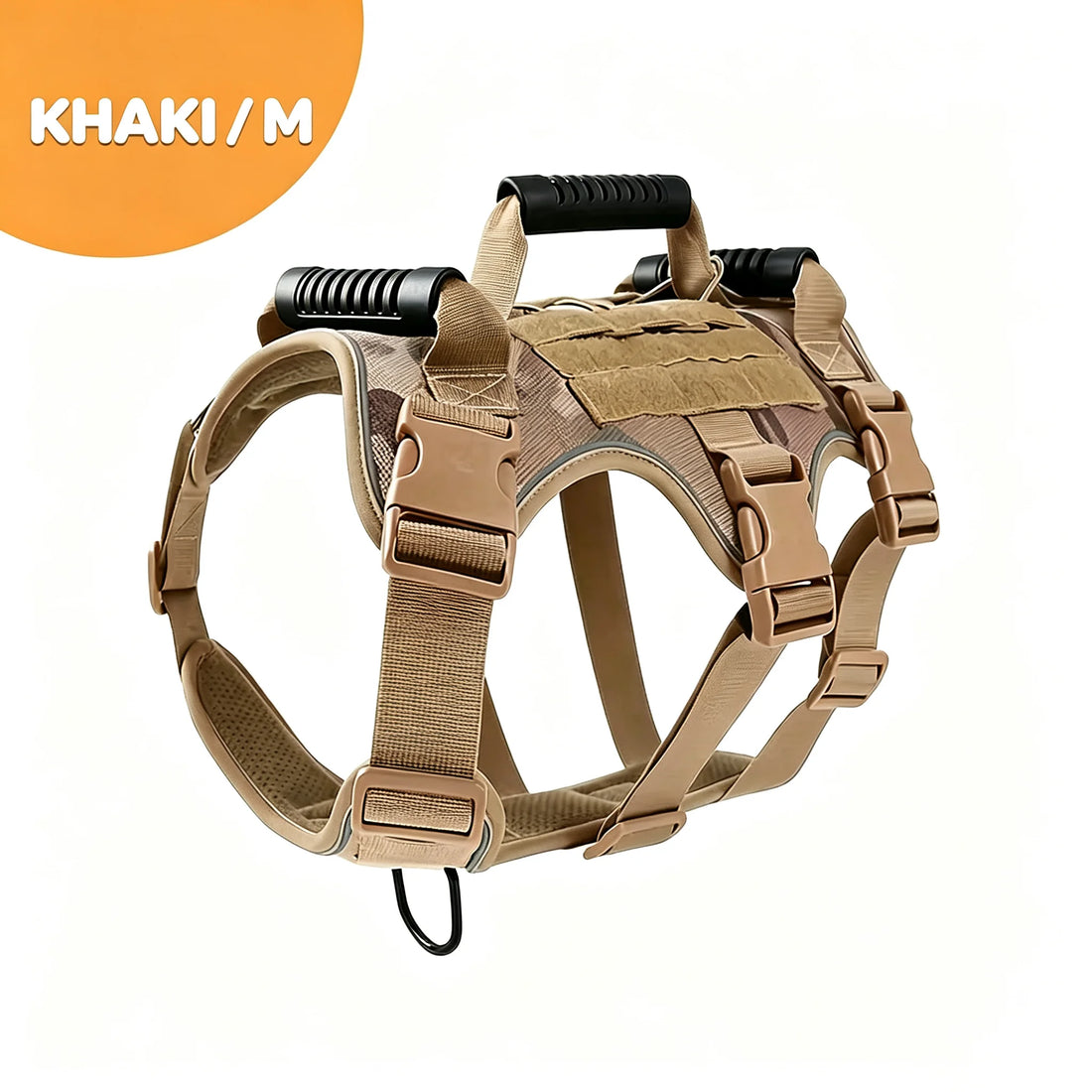 Heavy Duty Tactical Harness for Large Dogs Anti-Pull with Molle System