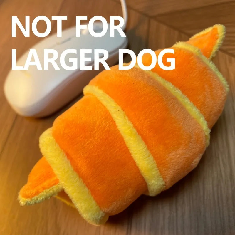 Cute Plush Croissant Snuffle Dog Toy, Interactive Intelligent Enrichment Toy