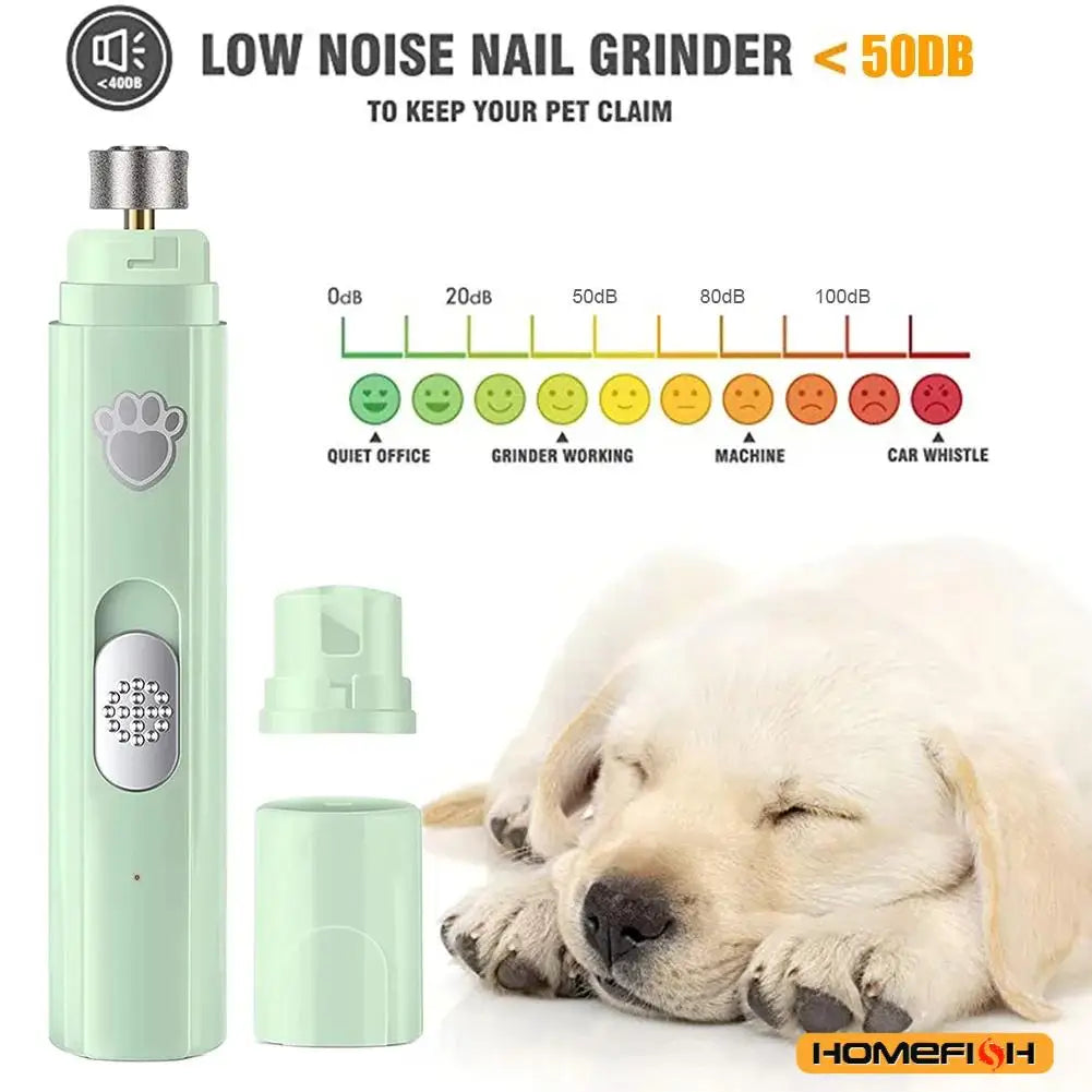 Electric Dog Nail Grinder Pet Nail Clipper USB Rechargeable Pet Nail Trimmers